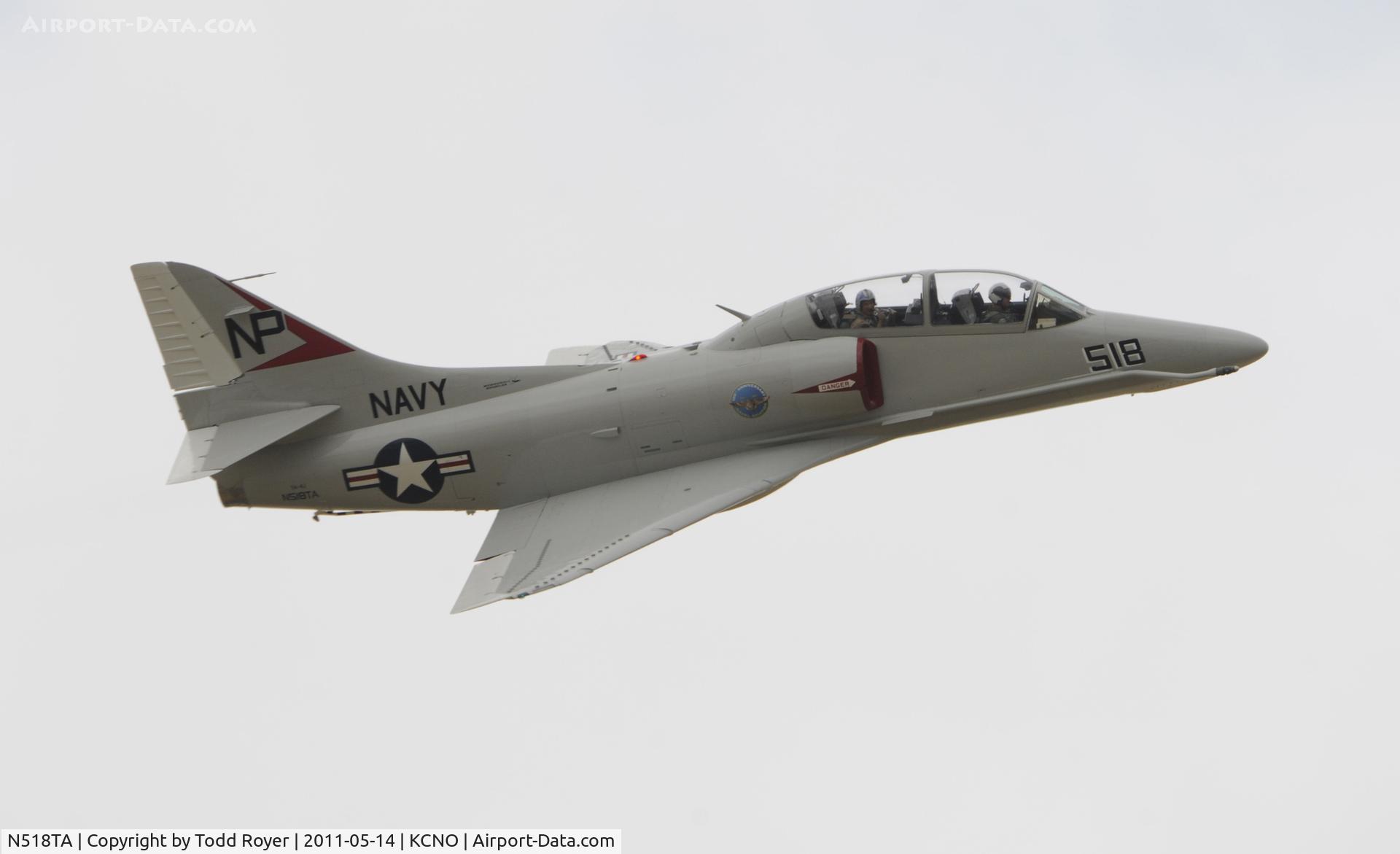 N518TA, 2010 Douglas TA-4J Skyhawk C/N 14291, Flight demo at Chino
