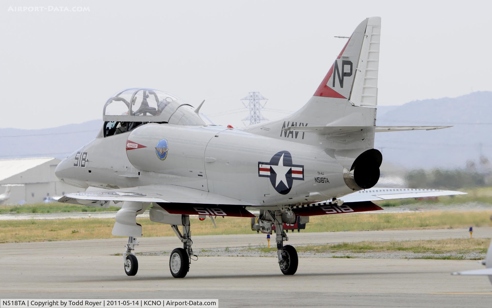 N518TA, 2010 Douglas TA-4J Skyhawk C/N 14291, Taxiing for take off