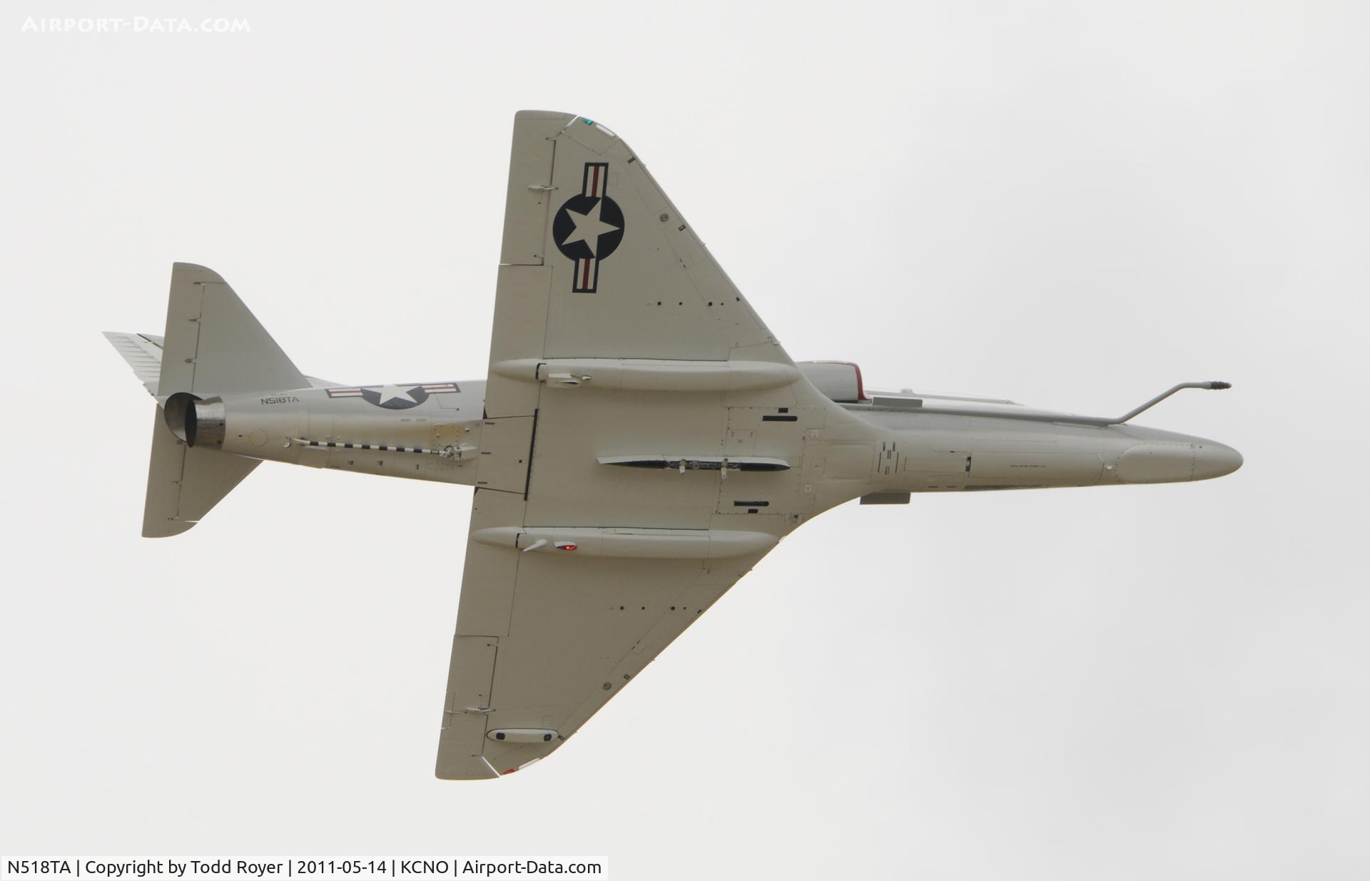 N518TA, 2010 Douglas TA-4J Skyhawk C/N 14291, High speed pass