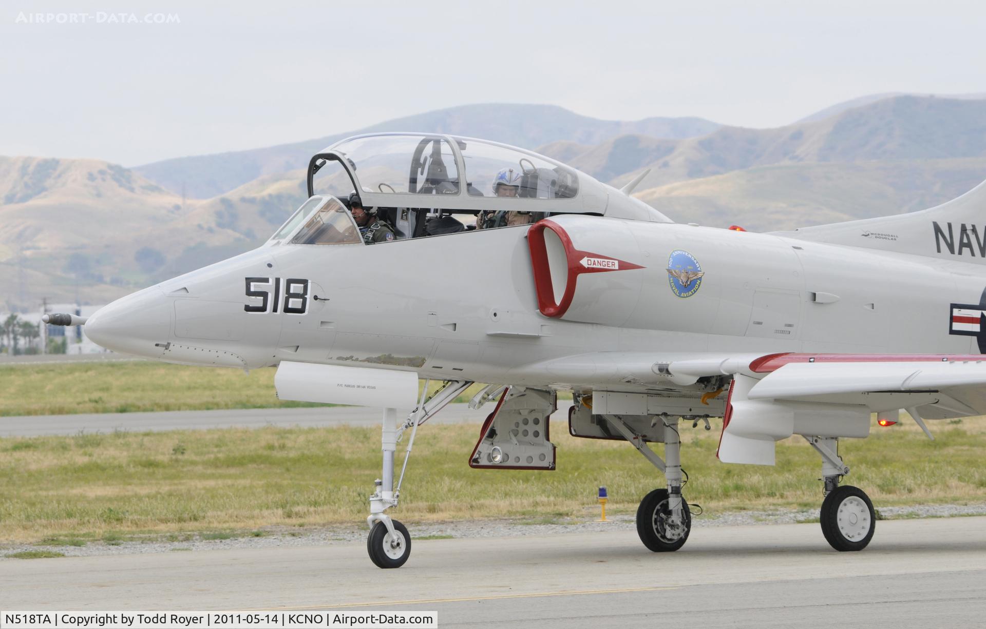 N518TA, 2010 Douglas TA-4J Skyhawk C/N 14291, Gray day at Chino