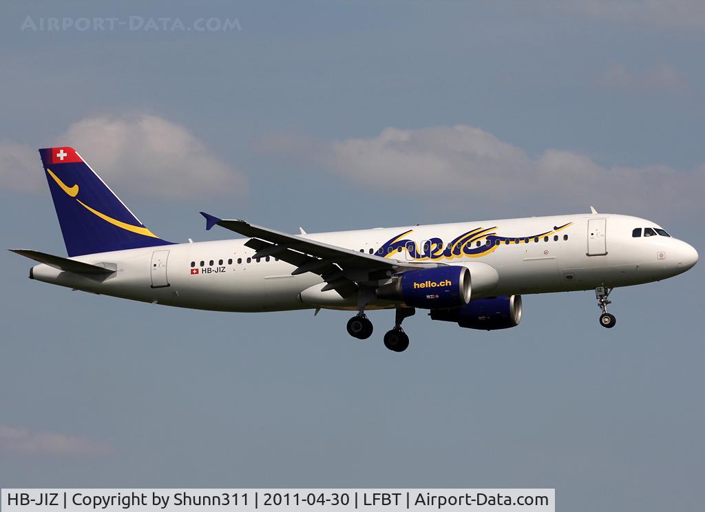 HB-JIZ, 1998 Airbus A320-214 C/N 936, Landing rwy 20