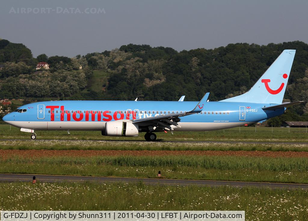 G-FDZJ, 2007 Boeing 737-8K5 C/N 34690, Landing rwy 20