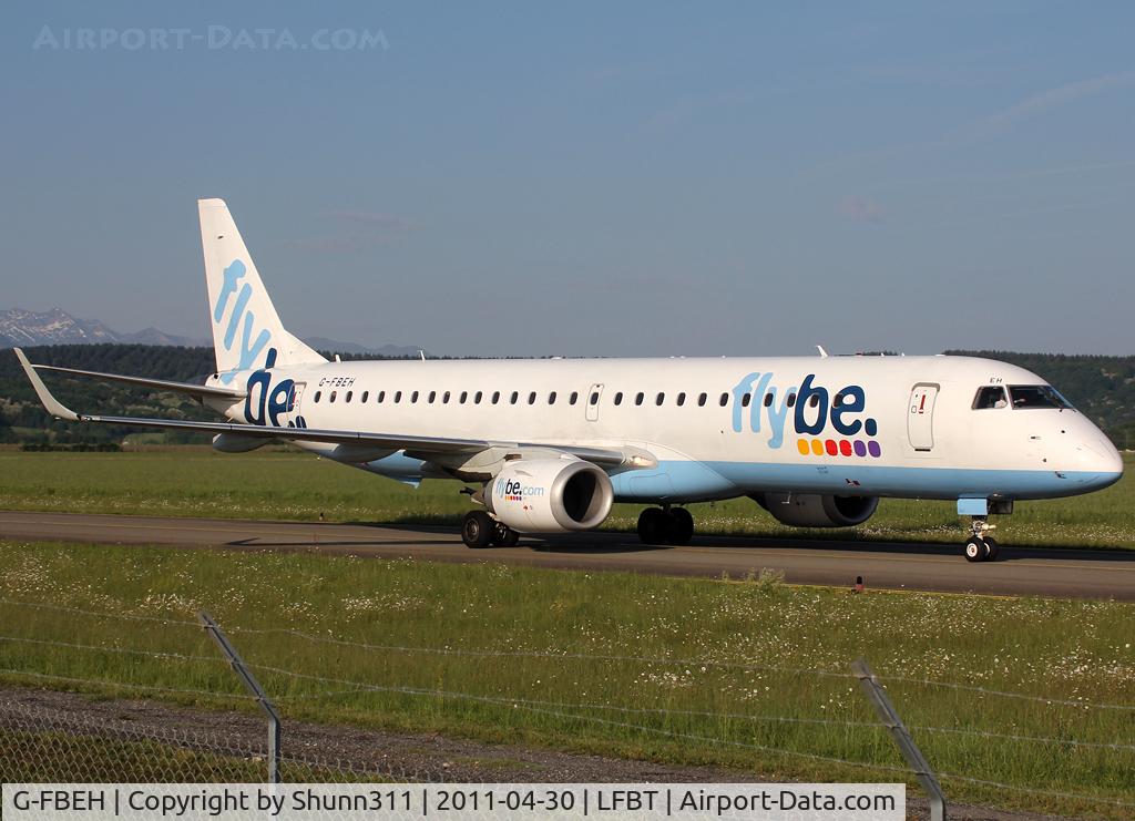 G-FBEH, 2007 Embraer 195LR (ERJ-190-200LR) C/N 19000128, Taxiing to the terminal...