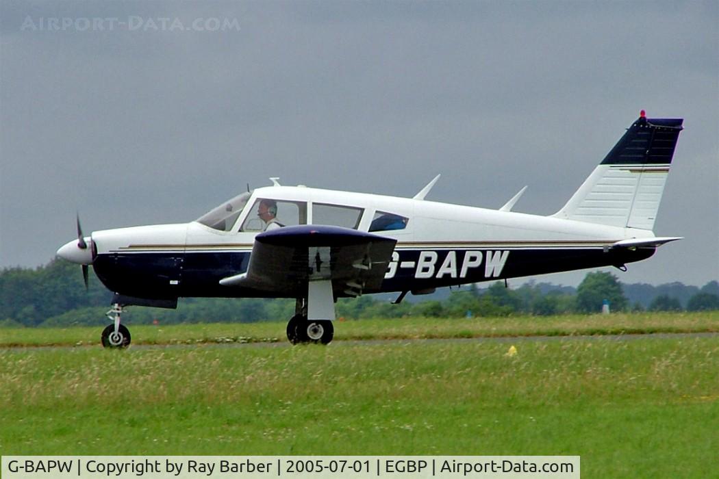 G-BAPW, 1968 Piper PA-28R-180 Cherokee Arrow C/N 28R-30697, Piper PA-28R-180 Cherokee Arrow [28R-30697] Kemble~G 01/07/2005