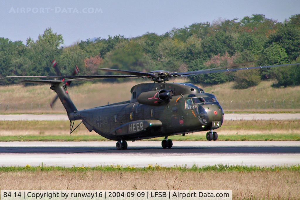 84 14, Sikorsky (VFW-Fokker) CH-53G C/N V65-012, German Army (HEER) landing on runway 15