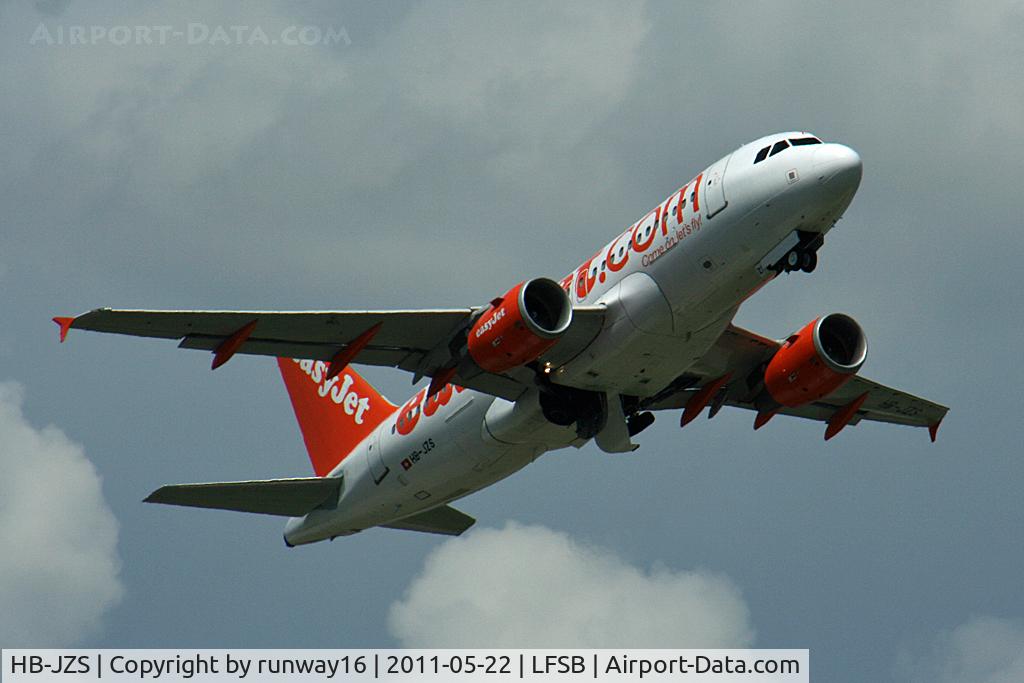 HB-JZS, 2007 Airbus A319-111 C/N 3084, Departing to Bordeaux - West Coast of France