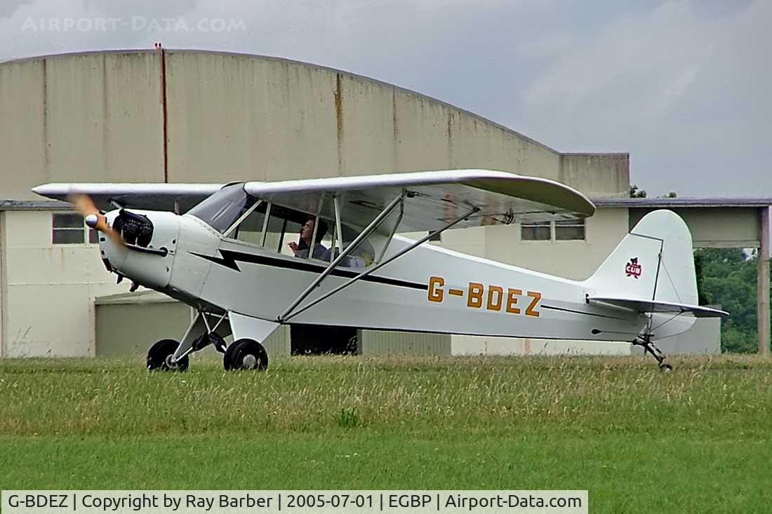 G-BDEZ, 1944 Piper L-4J Grasshopper (J3C-65D) C/N 12383, Piper J-3C-65 Cub [12383] Kemble~G 01/07/2005