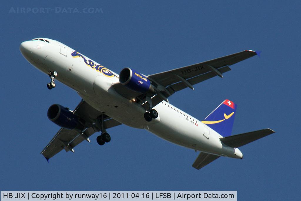 HB-JIX, 2000 Airbus A320-214 C/N 1210, Hello - Airbus A-320-214 landing on runway 33