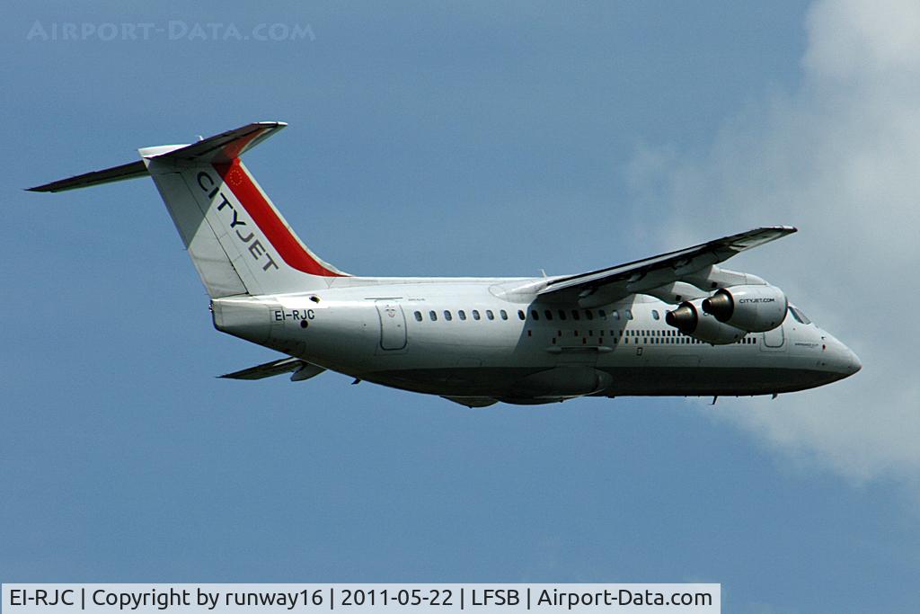 EI-RJC, 1998 British Aerospace Avro 146-RJ85 C/N E.2333, one of three daily flights to AMS