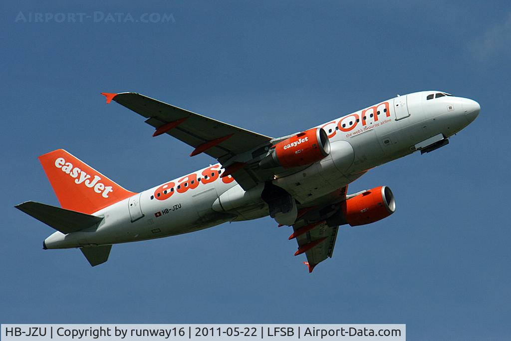 HB-JZU, 2005 Airbus A319-111 C/N 2402, one of three weekly flights to Copenhagen
