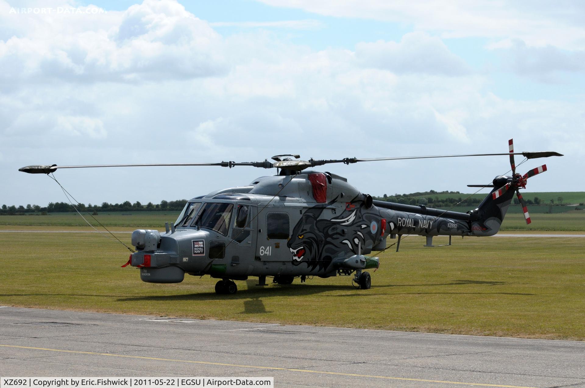 XZ692, 1979 Westland Lynx HMA.8SRU C/N 121, 1. XZ692 at Duxford's Spring Air Show, May 2011