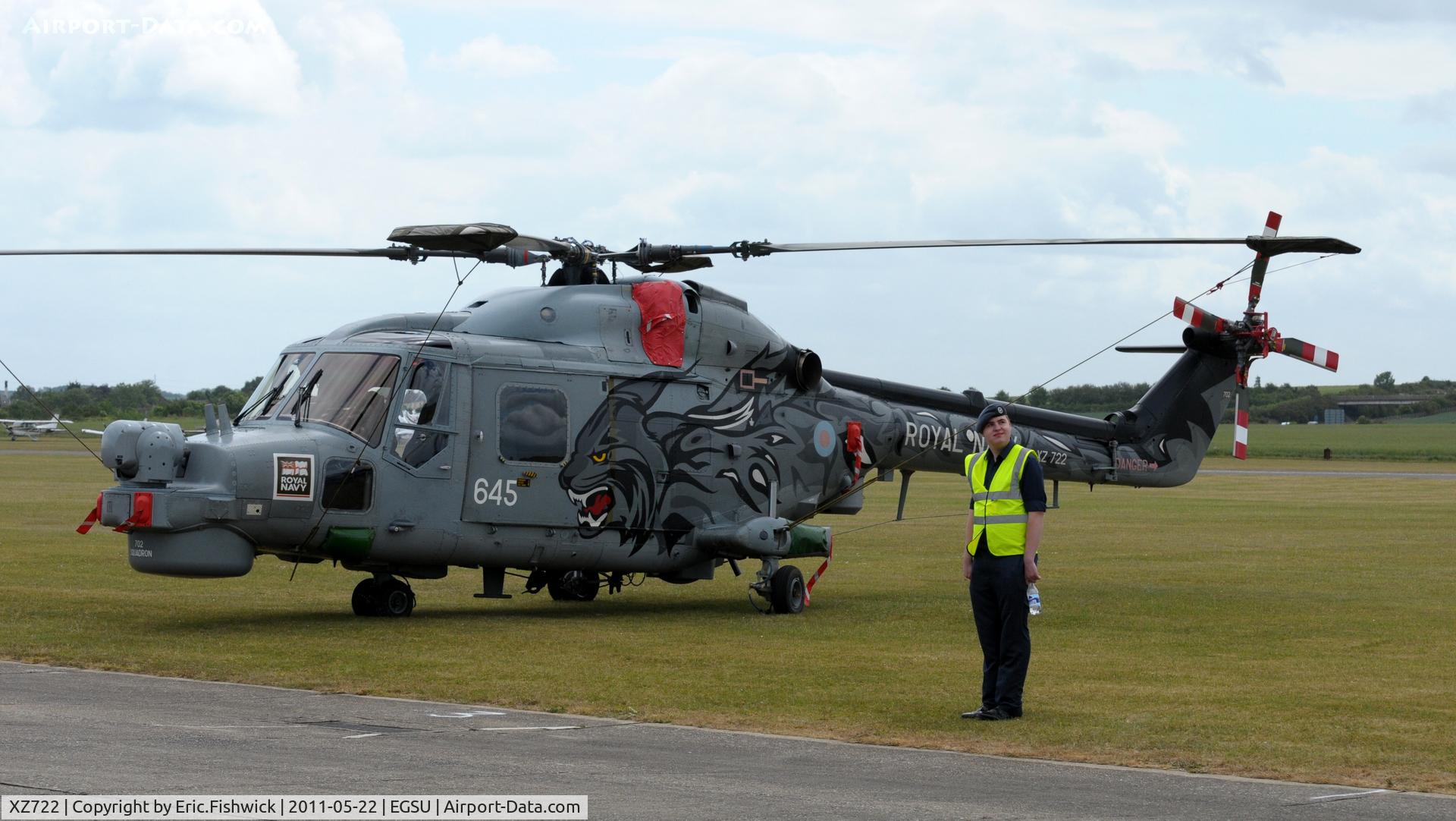 XZ722, 1980 Westland Lynx HMA.8SRU C/N 177, 5. XZ722 at Duxford's Spring Air Show, May 2011.