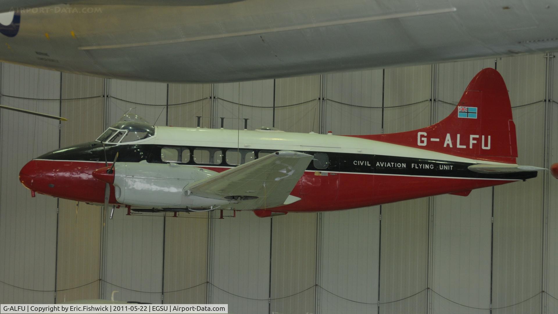 G-ALFU, 1949 De Havilland DH-104 Dove 6 C/N 04234, G-ALFU hanging on by a few threads