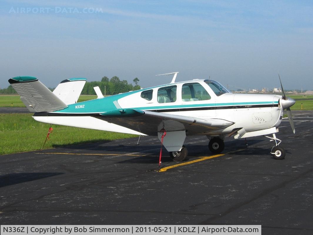 N336Z, 1960 Beech M35 Bonanza C/N D-6489, On the ramp at Delaware, Ohio during the EAA breakfast fly-in.