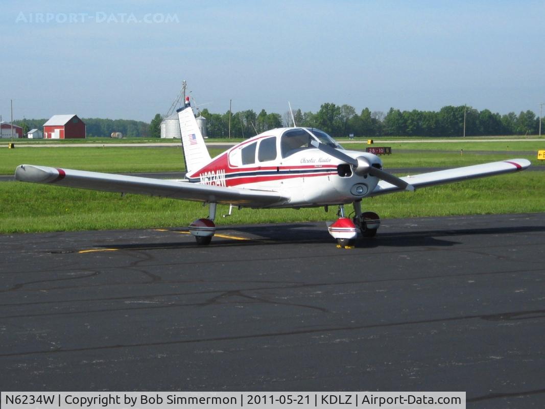 N6234W, 1964 Piper PA-28-140 Cherokee C/N 28-20275, On the ramp at Delaware, Ohio - EAA breakfast fly-in.
