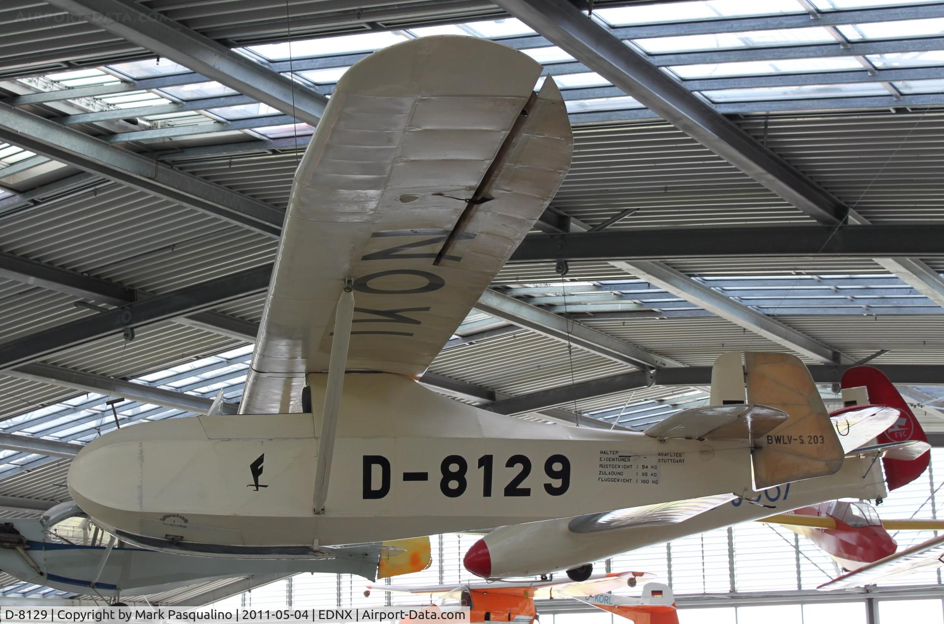 D-8129, 1942 Schempp-Hirth Hutter H 17a C/N 1, Hutter H 17a