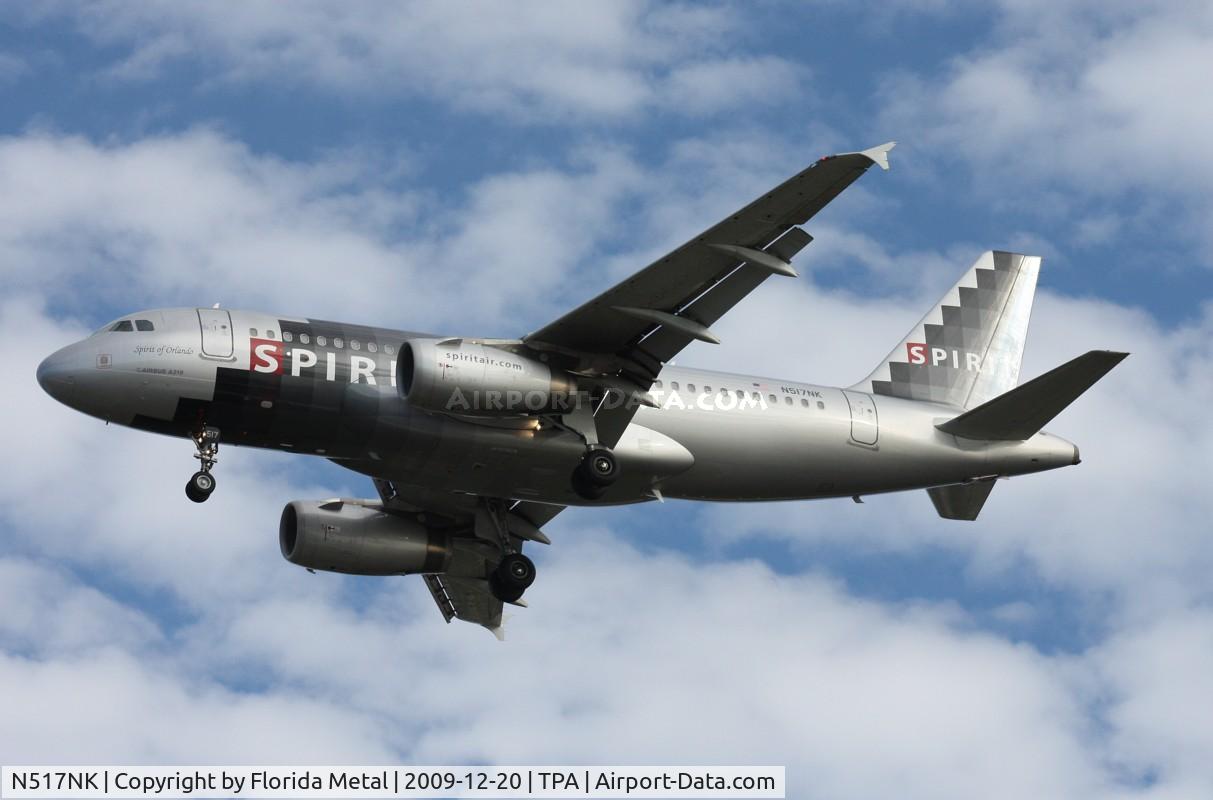 N517NK, 2006 Airbus A319-132 C/N 2711, Spirit A319