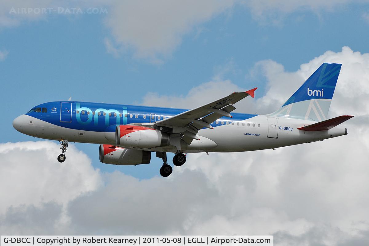 G-DBCC, 2004 Airbus A319-131 C/N 2194, Approaching r/w 27L