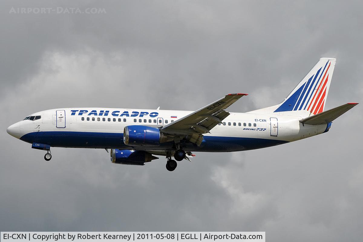 EI-CXN, 1987 Boeing 737-329 C/N 23772, Approaching r/w 27L