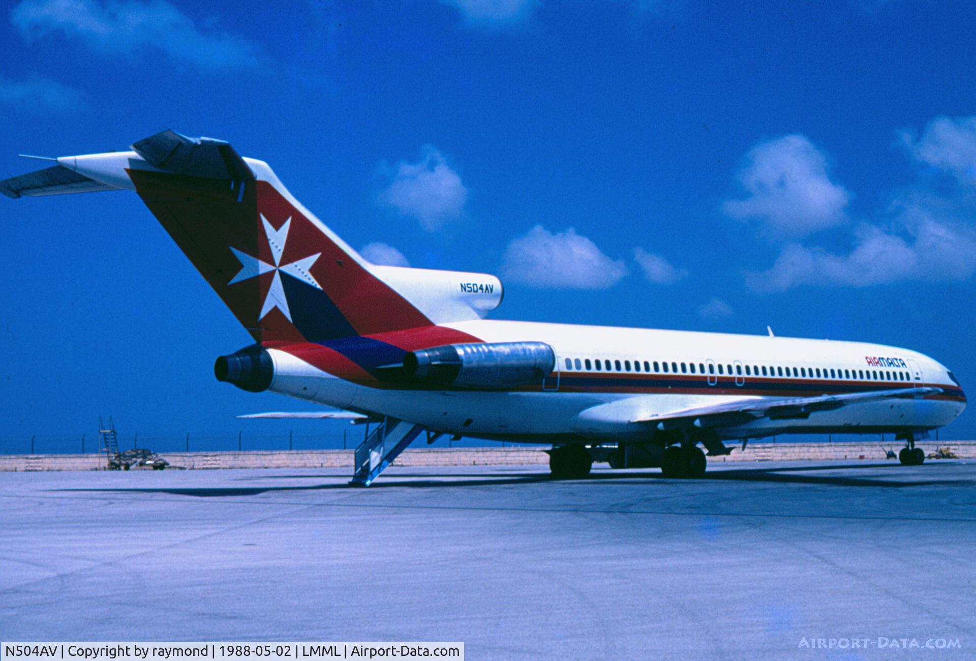 N504AV, 1973 Boeing 727-281 C/N 20726, B727 N504AV Air Malta (Leased)
