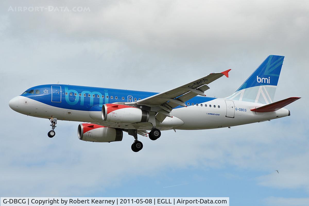 G-DBCG, 2005 Airbus A319-131 C/N 2694, Approaching r/w 27L