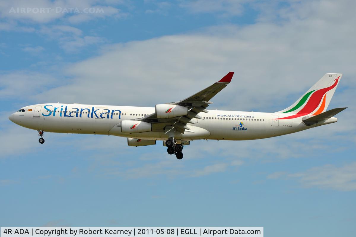 4R-ADA, 1994 Airbus A340-311 C/N 032, Approaching r/w 27L