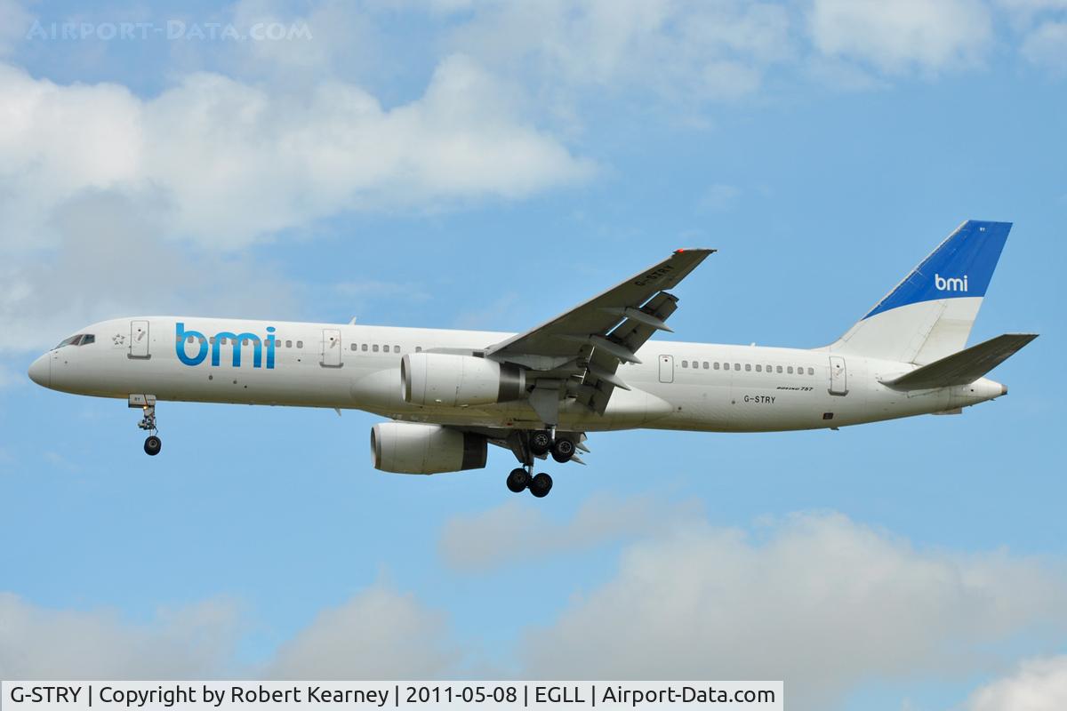 G-STRY, 1996 Boeing 757-28A C/N 28161, Approaching r/w 27L