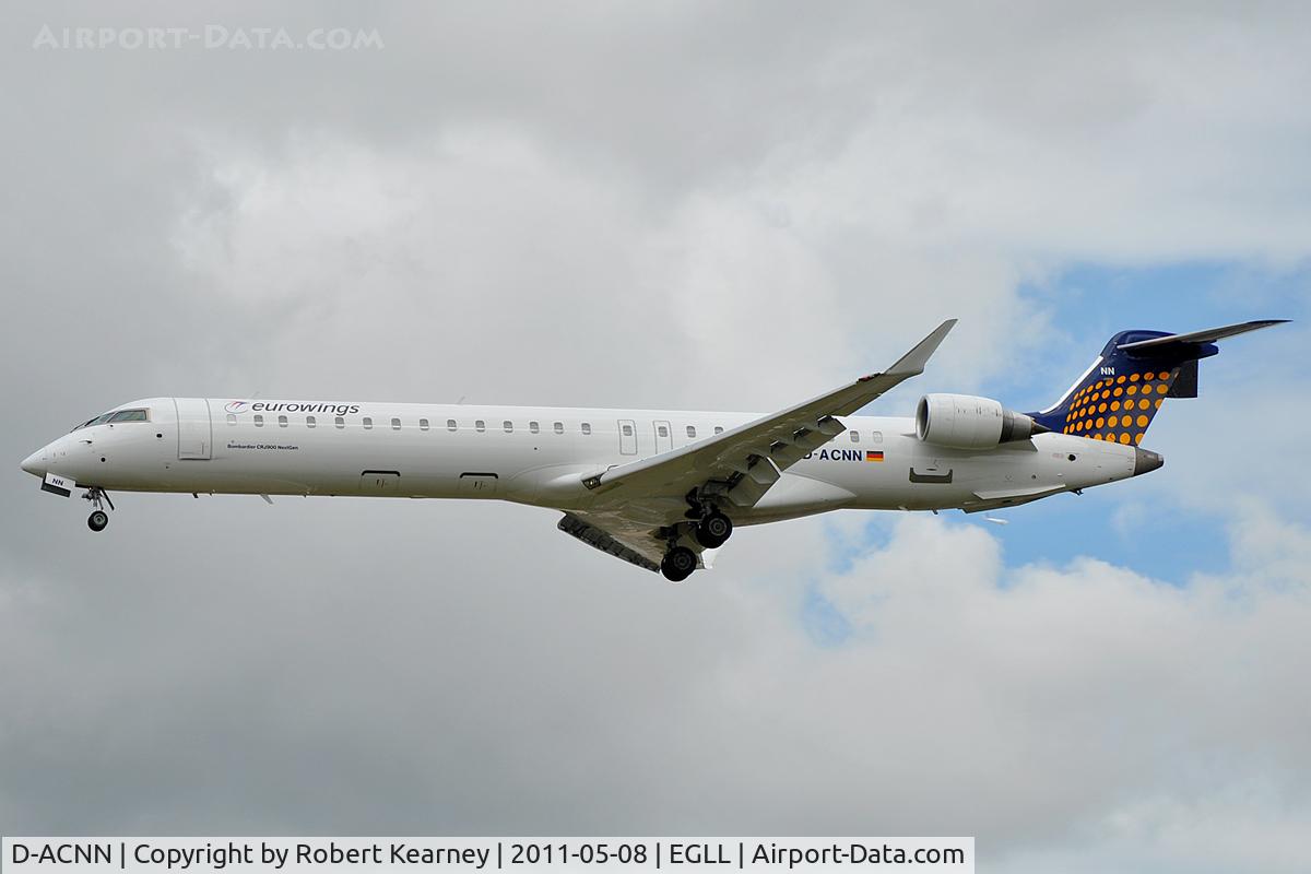 D-ACNN, 2010 Bombardier CRJ-900LR (CL-600-2D24) C/N 15254, Approaching r/w 27L