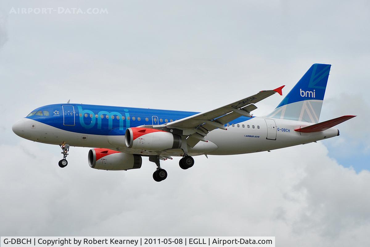 G-DBCH, 2006 Airbus A319-131 C/N 2697, Approaching r/w 27L