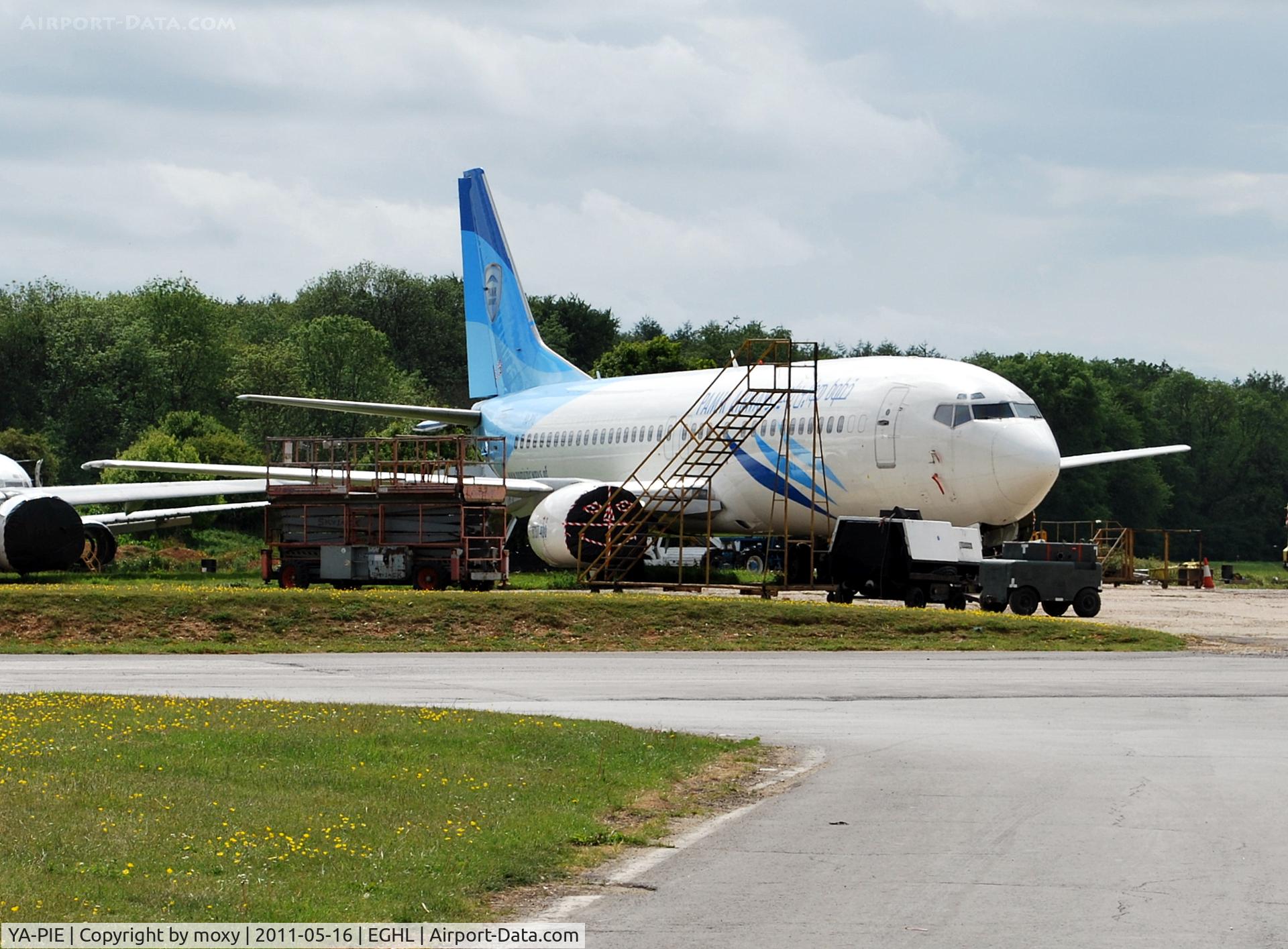 YA-PIE, 1993 Boeing 737-4Y0 C/N 26086, Defunct Pamir Airways B737-4Y0 stored at Lasham.