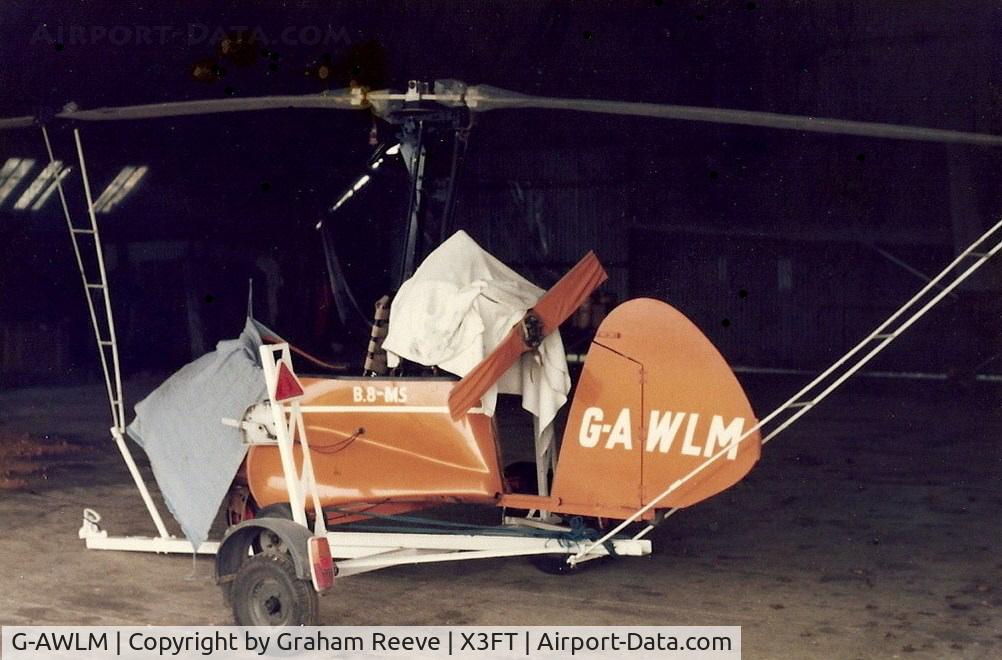 G-AWLM, 1969 Bensen B-8MS Gyrocopter Gyrocopter C/N CA-311, Pictured in 1978 at Felthorpe.