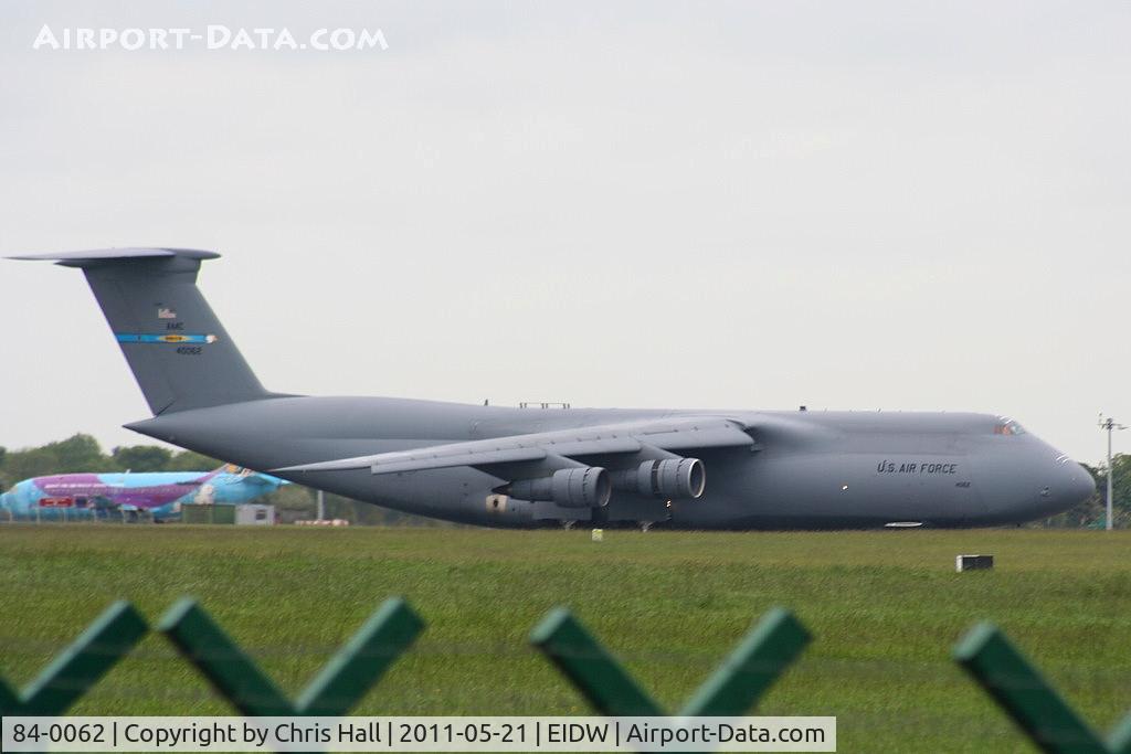 84-0062, 1986 Lockheed C-5B Galaxy C/N 500-0086, one of three C-5 in Dublin prior to President Barack Obama's visit
