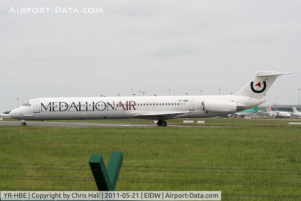 YR-HBE, 1986 McDonnell Douglas MD-83 (DC-9-83) C/N 49396, Medallion Air