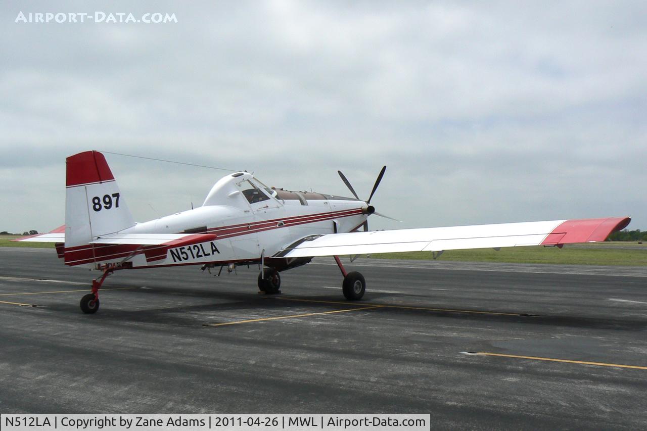N512LA, Air Tractor Inc AT-802A C/N 802A-0312, Single Engine Air Tanker in Texas for the Possum Kingdom Fire - At Mineral Wells Airport