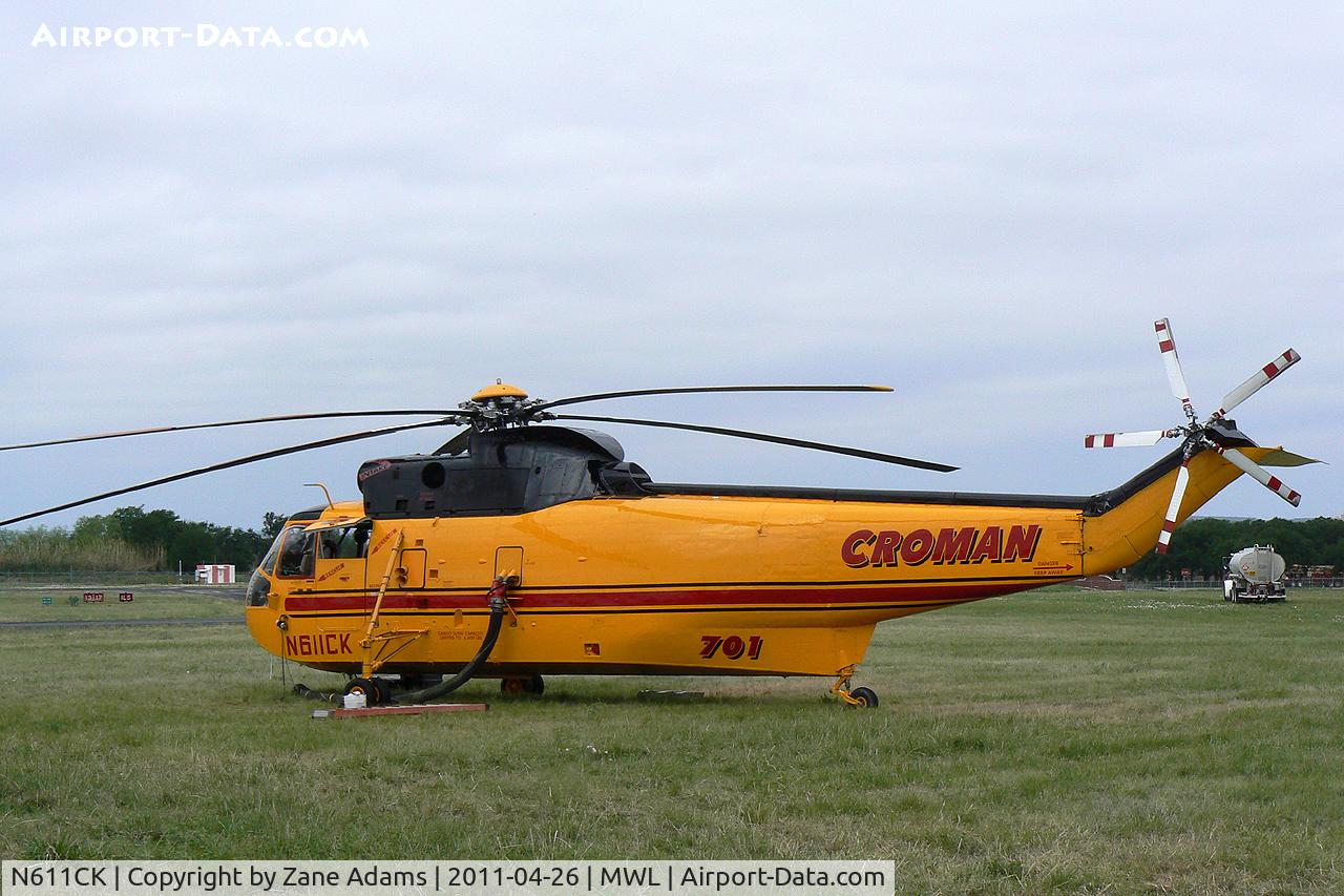 N611CK, 1961 Sikorsky SH-3H Sea King C/N 148966, Type 1 Helicopter in Texas for the Possum Kingdom Fire - At Mineral Wells Airport