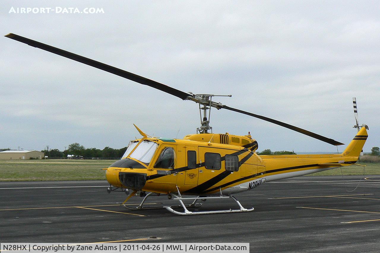 N28HX, 1968 Bell 205A-1 C/N 30034, Type II Helicopter in Texas for the Possum Kingdom Fire - At Mineral Wells Airport
