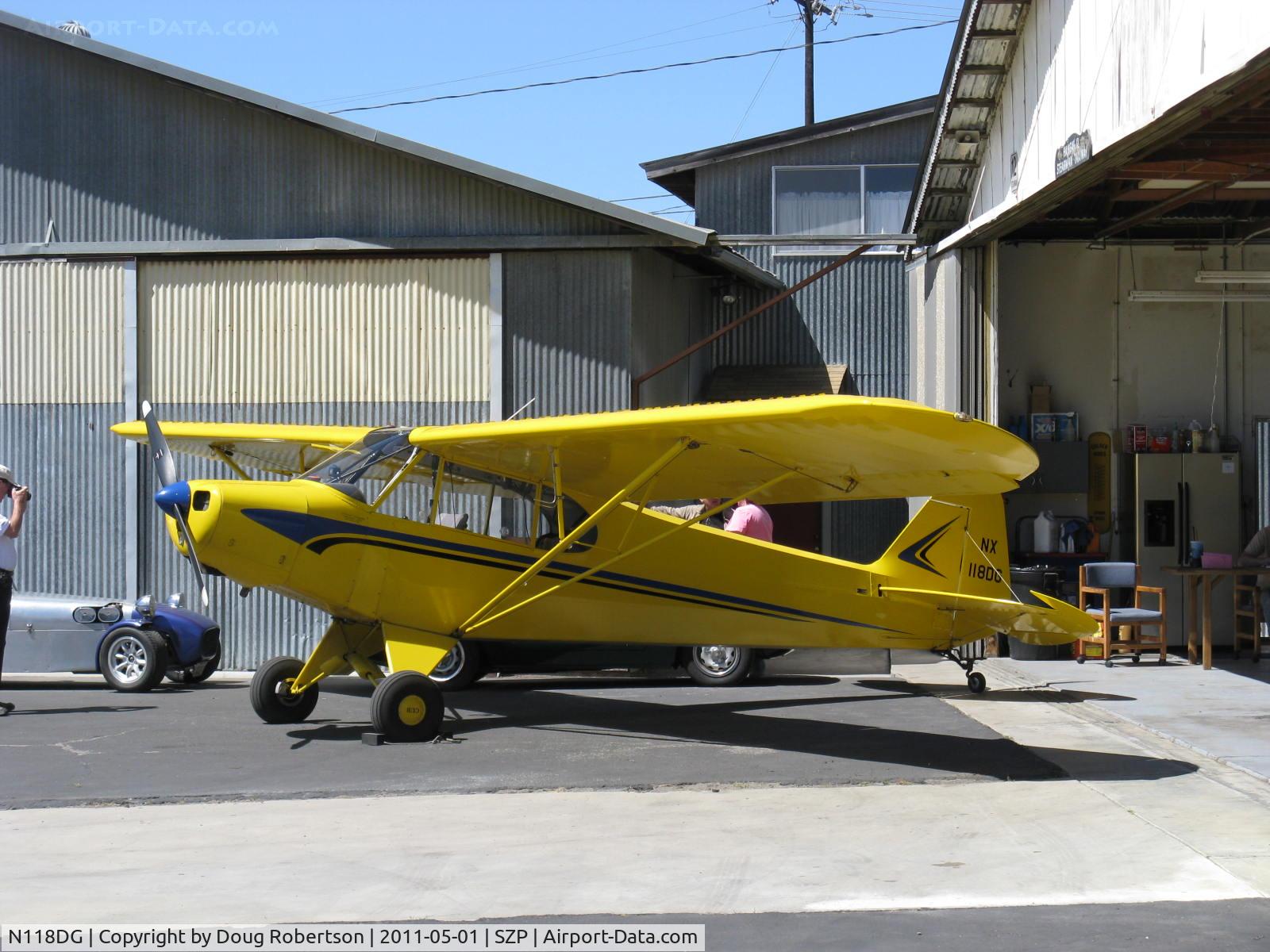 N118DG, 2008 Piper PA-18 Replica C/N 001, 2008 Ganzer XPA18, Continental O-200 100 Hp