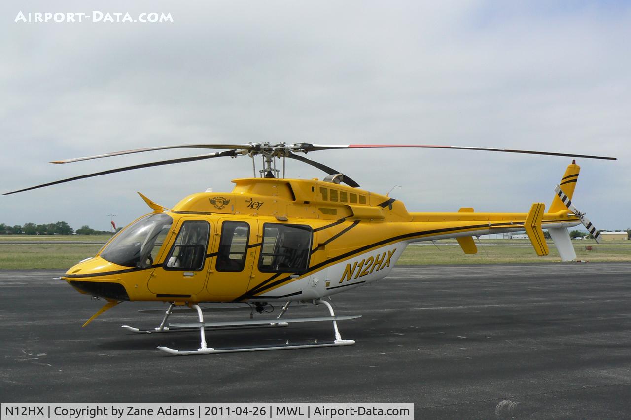 N12HX, 2000 Bell 407 C/N 53415, Type III Helicopter in Texas for the Possum Kingdom Fire - At Mineral Wells Airport
