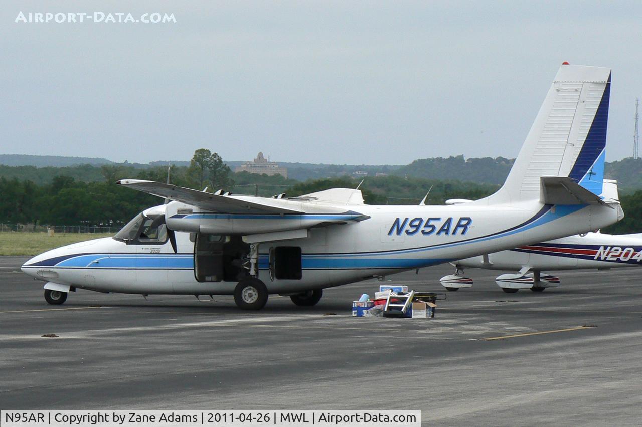 N95AR, 1962 Aero Commander 500-A C/N 500A-1270-93, Working Air Attack in Texas on the Possum Kingdom Fire - At Mineral Wells Airport