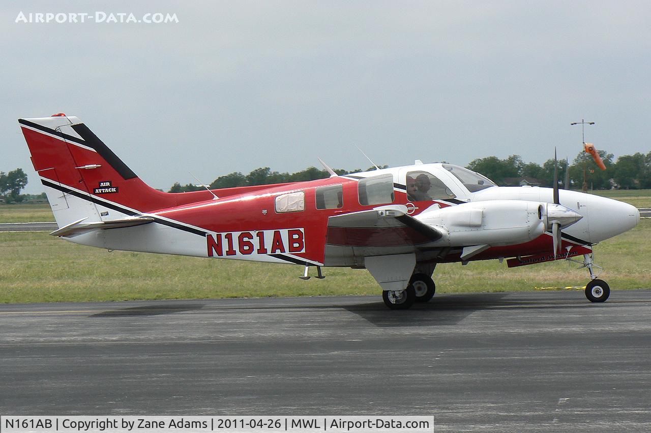 N161AB, 1977 Beech 58P Baron C/N TJ-122, Working Air Attack in Texas on the Possum Kingdom Fire - At Mineral Wells Airport
