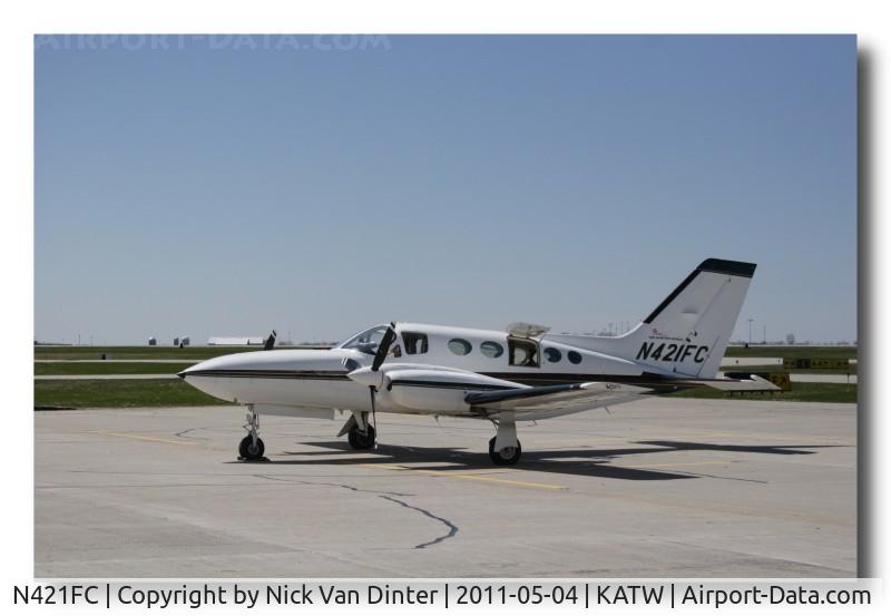 N421FC, 1977 Cessna 421C Golden Eagle C/N 421C0442, On the Ramp at KATW.