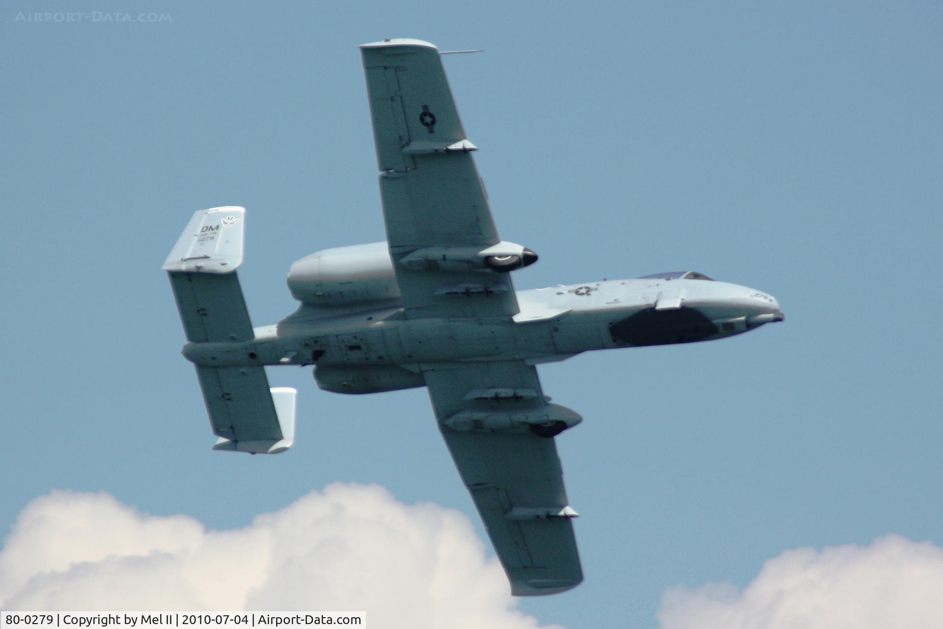 80-0279, 1980 Fairchild Republic A-10C Thunderbolt II C/N A10-0629, 2010 National Cherry Festival Air Show