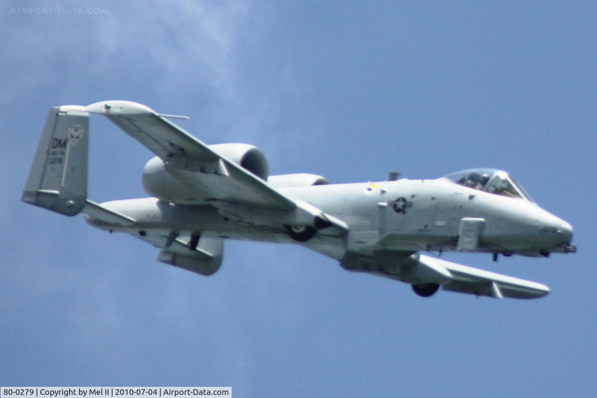 80-0279, 1980 Fairchild Republic A-10C Thunderbolt II C/N A10-0629, 2010 National Cherry Festival Air Show