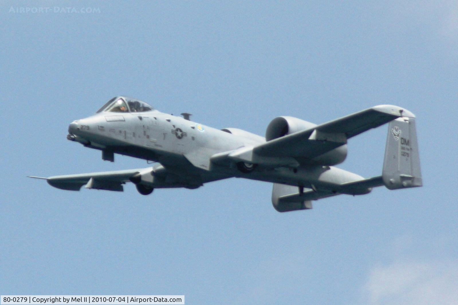 80-0279, 1980 Fairchild Republic A-10C Thunderbolt II C/N A10-0629, 2010 National Cherry Festival Air Show