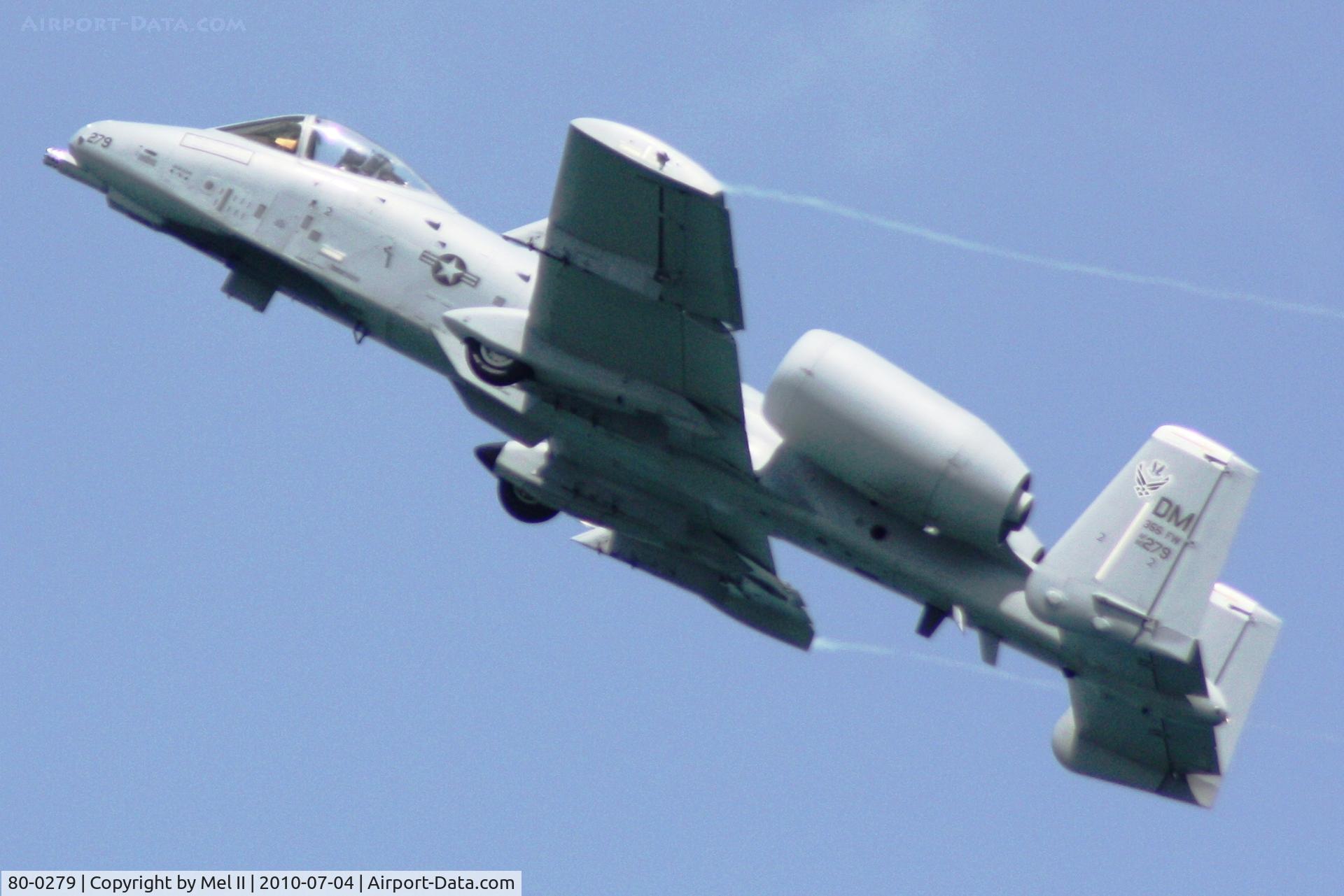 80-0279, 1980 Fairchild Republic A-10C Thunderbolt II C/N A10-0629, 2010 National Cherry Festival Air Show