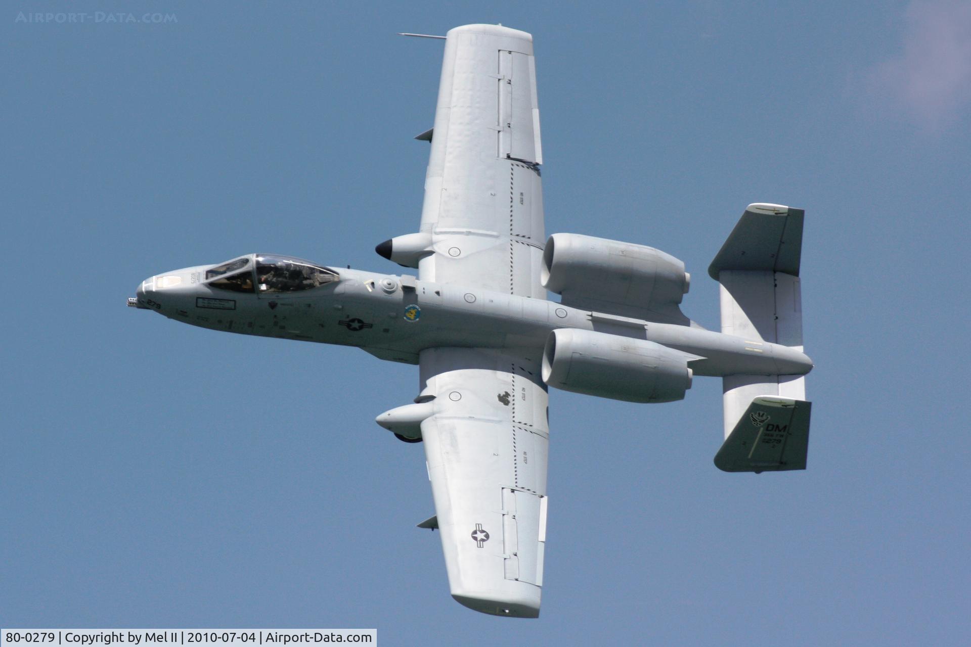 80-0279, 1980 Fairchild Republic A-10C Thunderbolt II C/N A10-0629, 2010 National Cherry Festival Air Show