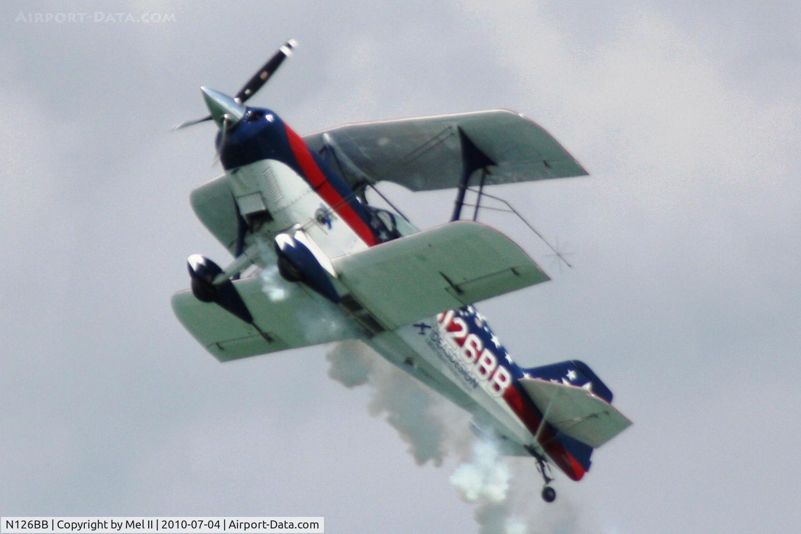 N126BB, 2001 Aviat Pitts S-2C Special C/N 6046, 2010 National Cherry Festival Air Show