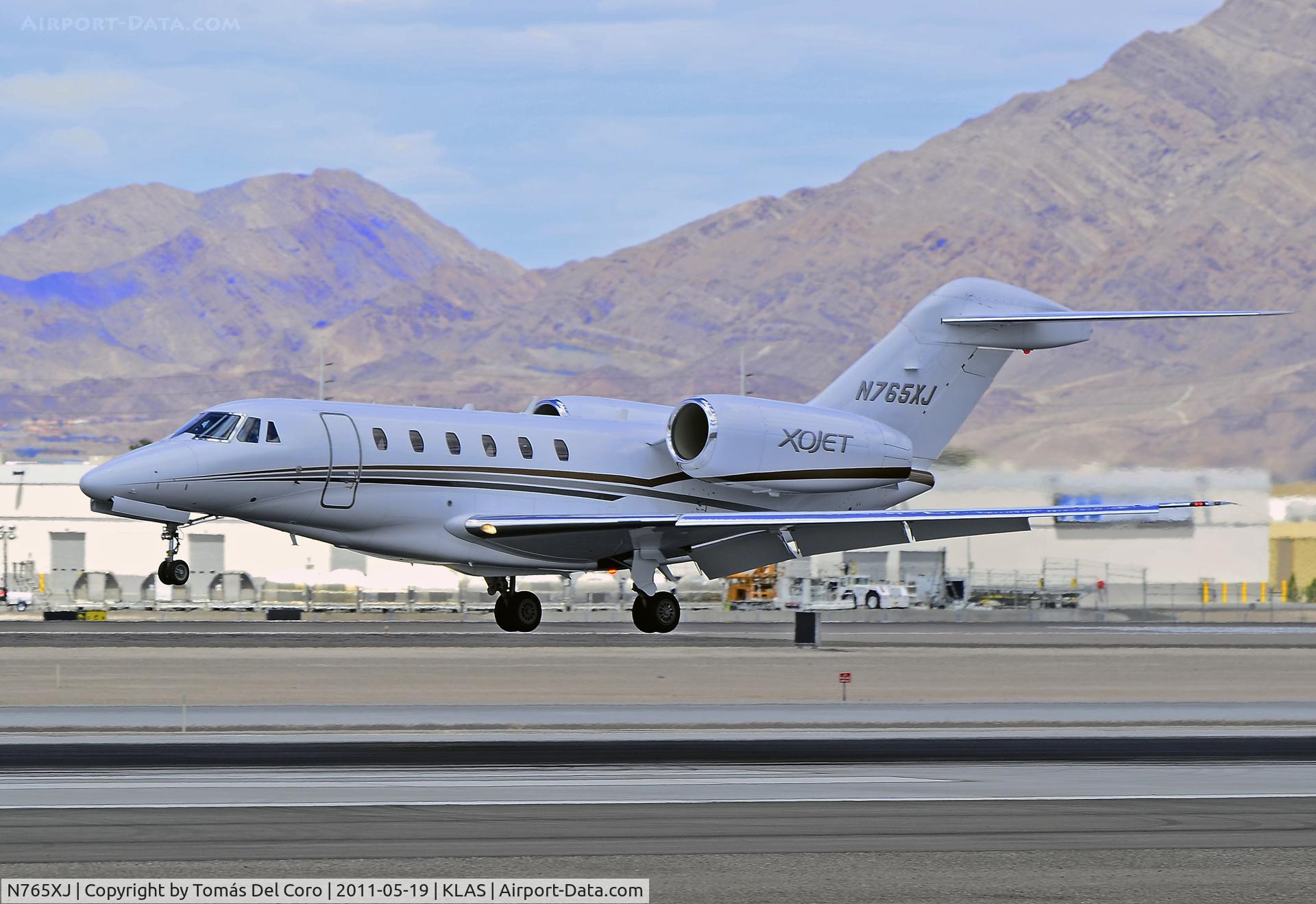 N765XJ, 2006 Cessna 750 Citation X Citation X C/N 750-0265, N765XJ 2006 Cessna 750 C/N 750-0265

Las Vegas - McCarran International (LAS / KLAS)
USA - Nevada, May 19, 2011
Photo: Tomás Del Coro