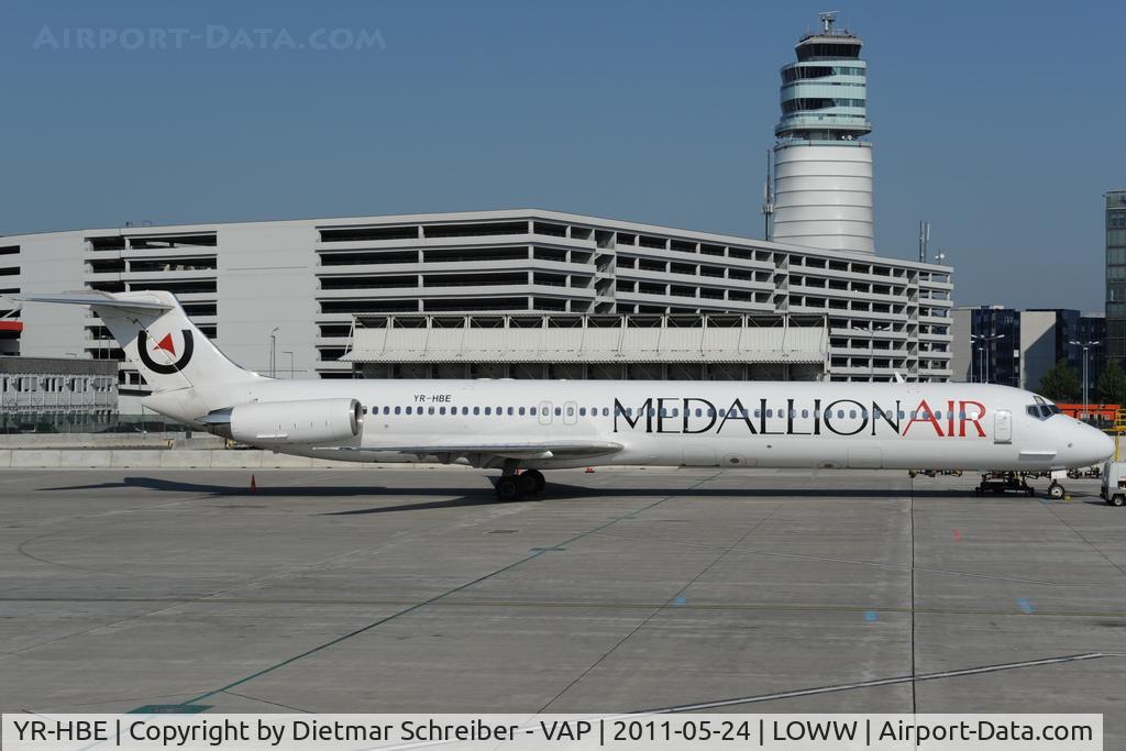 YR-HBE, 1986 McDonnell Douglas MD-83 (DC-9-83) C/N 49396, Medallion Air MD80