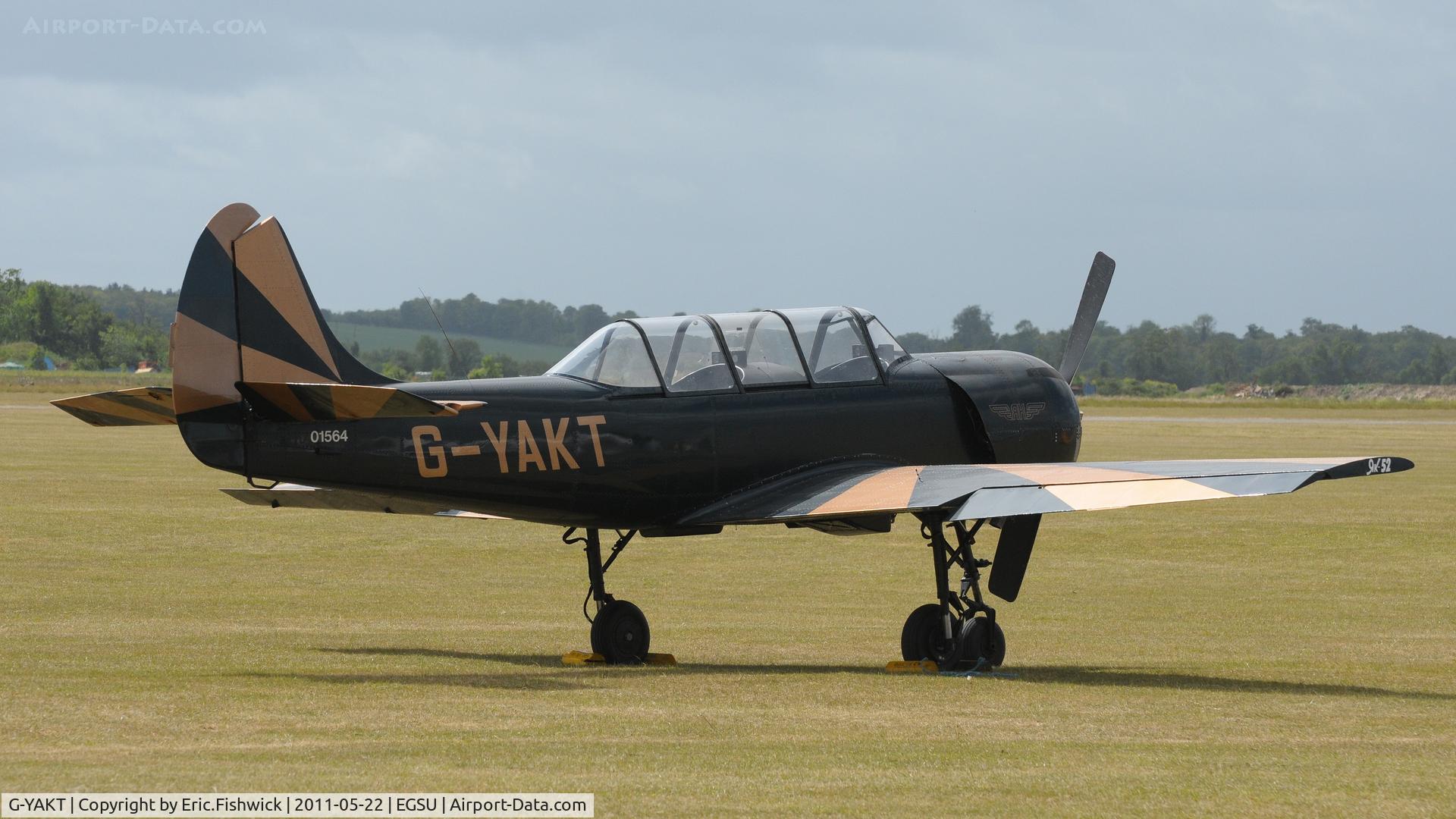 G-YAKT, 1989 Bacau Yak-52 C/N 8910302, 2. G-YAKT at Duxford's Spring Air Show, May 2011